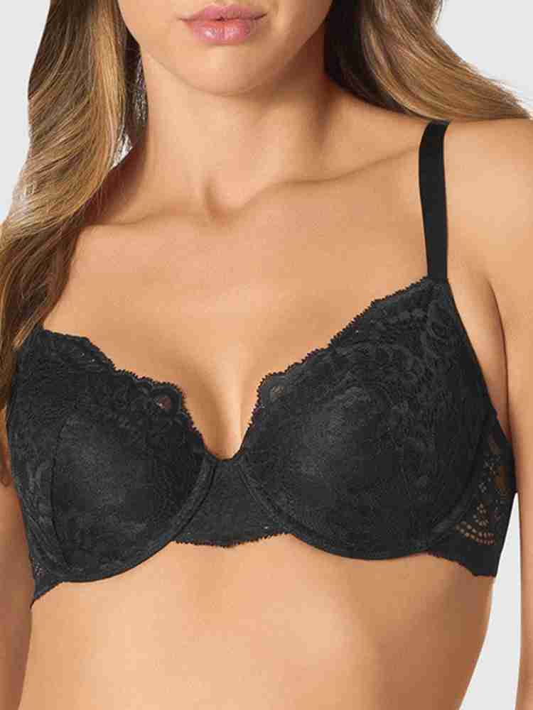 La Sensa Bra 32 DDD So Free Black Lace Padded Push-up Underwire