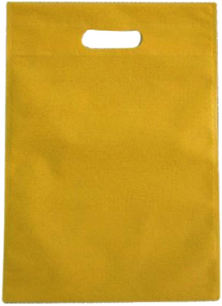 Dcgpac Eco Friendly Yellow Color D Cut Cloth Carry Bag Shopping