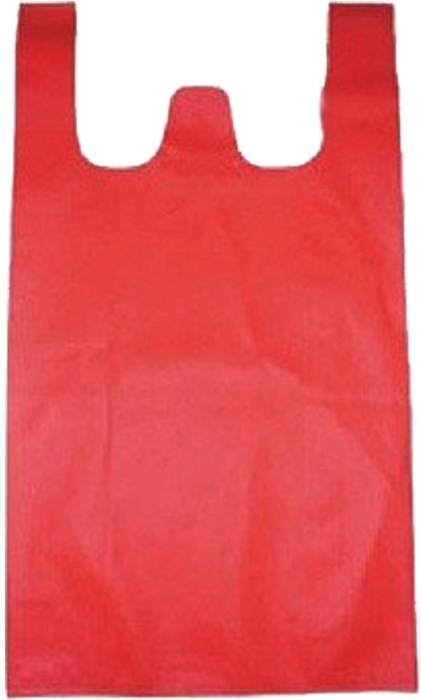 Dcgpac Eco Friendly Red Color D Cut Cloth Carry Bag Shopping