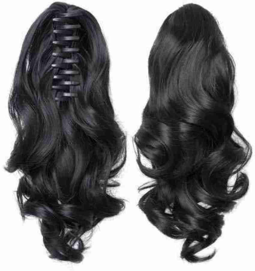 IndusBay Extensions And Wigs Ponytails piece Wavy Claw Clip