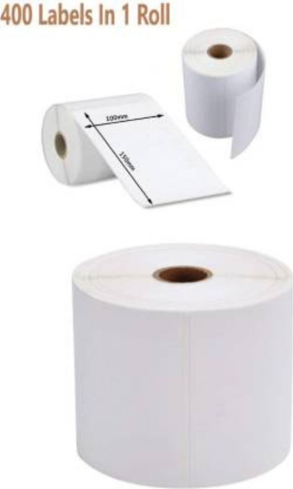 Plain White Thermal Shipping Paper Roll 100X150 MM (E-Commerce