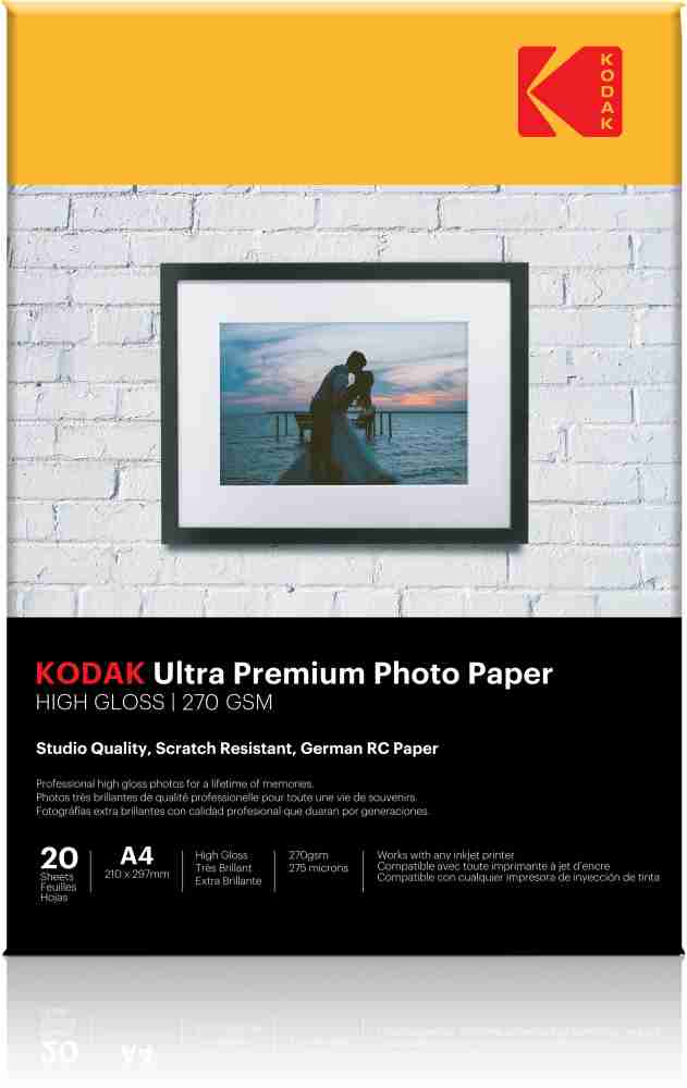 New ! 2 X 20 sheets 4x6 Premium Photo Paper Epson & Kodak 40 Total Sheets