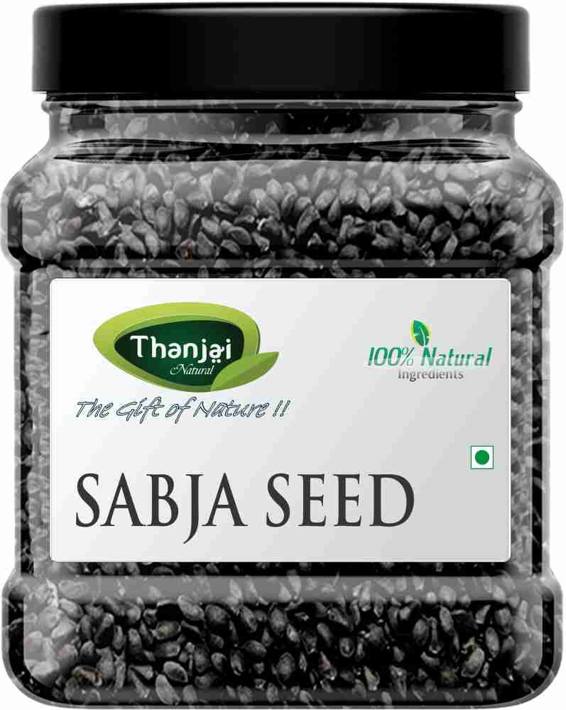 THANJAI NATURAL 1kg Sabja Seeds Basil Seeds Falooda Seeds