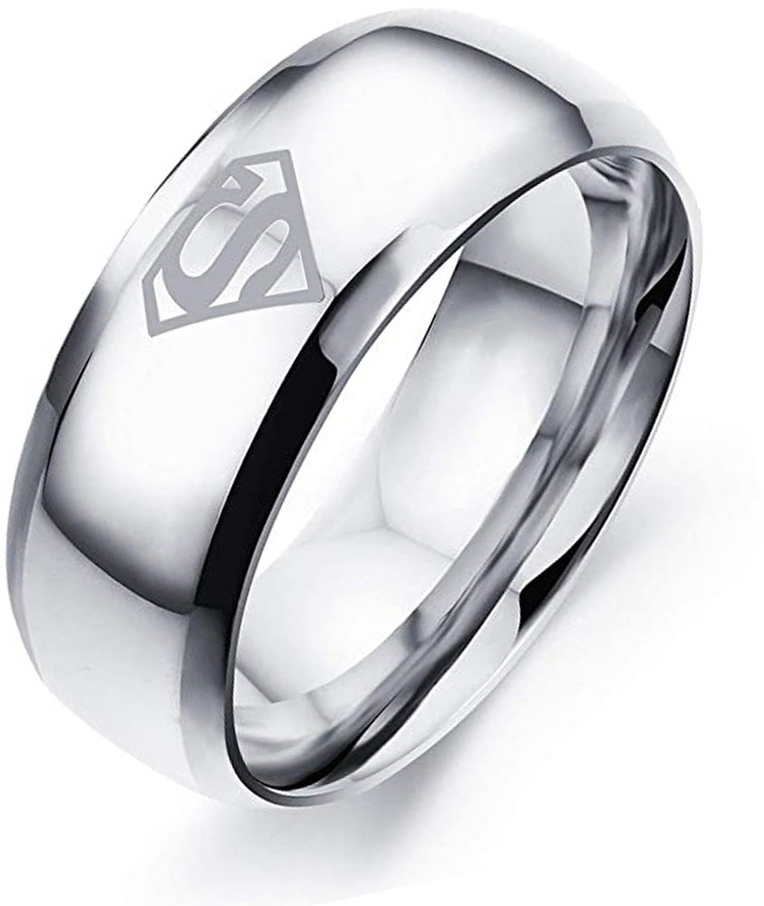 Sorellaz Mens Superman Logo Silver US9 Ring Metal Ring Price in India Buy Sorellaz Mens Superman Logo Silver US9 Ring Metal Ring Online at Best Prices in India Flipkart