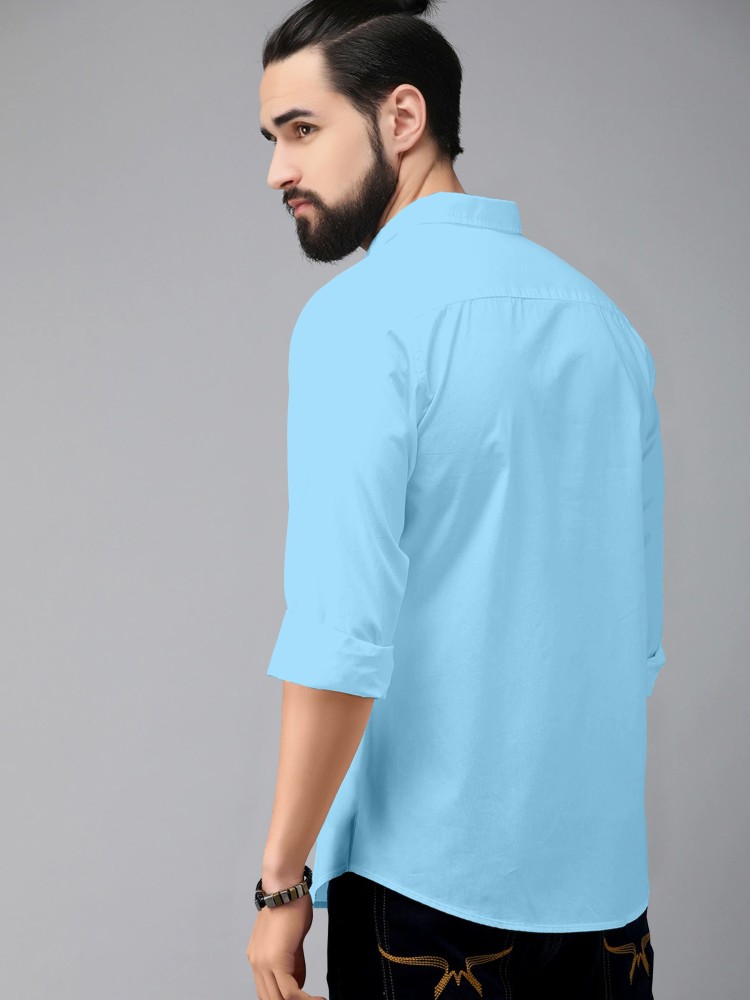 Light blue shirt matching on sale jeans