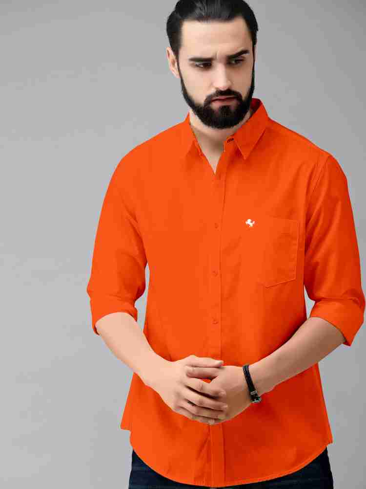 Orange color clearance shirt