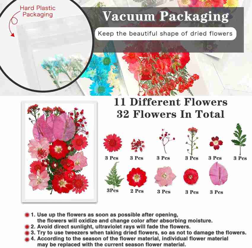 42Pcs Natural Pressed Dried Flowers Resin, Dry Flowers for Resin  Accessories with Tweezer, Dried Flower for Scrapbooking DIY Art Crafts,  Epoxy Resin