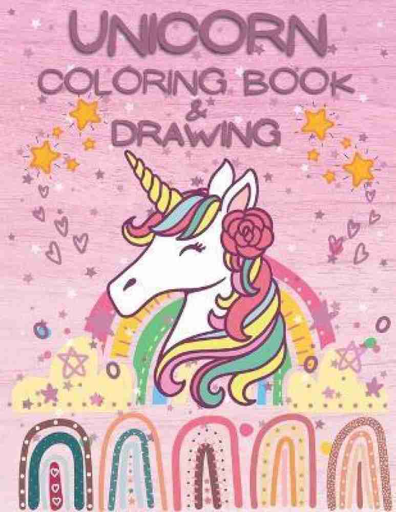 Unicorn coloring book for kids ages 3-8: A amazing cute Coloring