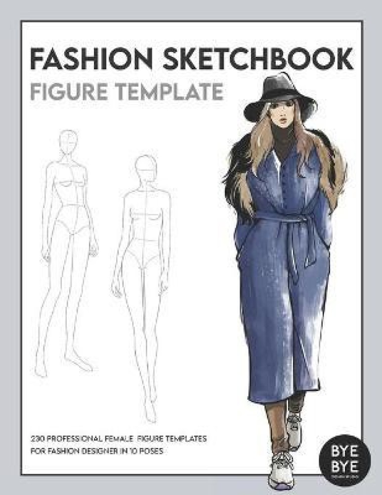A4 Fashion Women Sketch Book Marker Clothing Design Drawing Sketchbooks  Skateboard Dotted Human Inspiration Sketching Paper | Lazada