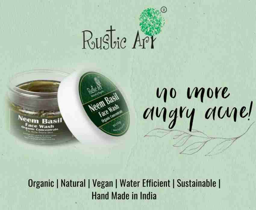 RUSTIC ART care routine Aloe Vera papaya gel 100g Neem basil