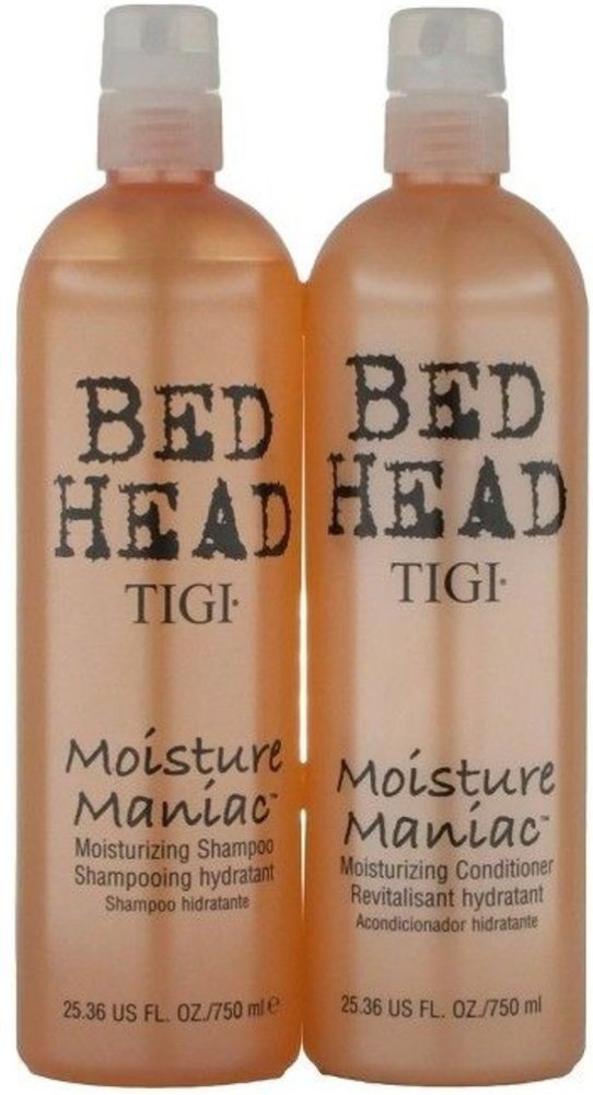 TIGI Bed Head Moisture Maniac Shampoo and Conditioner (25.36 Fl Oz Each) 2  Count 