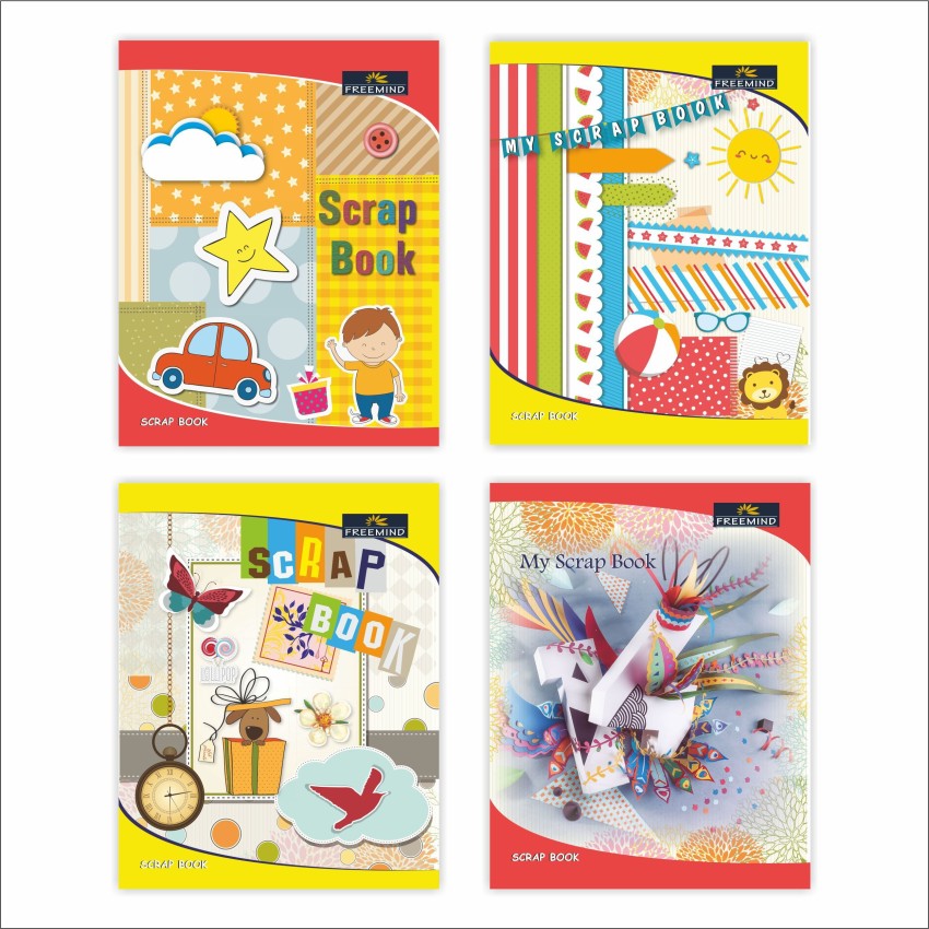 Business Paper Classmate Color Scrap Book, For Kids, Unruled at Rs