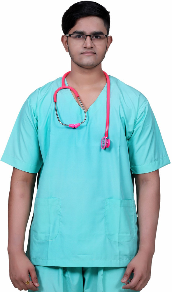 Satyam Dresses Light Green Doctor Scrub Suit Size 40 Large Pant