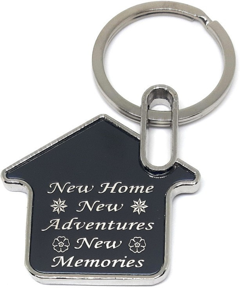 Aura Double Sided Sweet Message Keyring Keychain For New House Homes Couples Housewarming Gift Bike Car Metal Key Chain Price in India Buy Aura Double Sided Sweet Message Keyring Keychain For