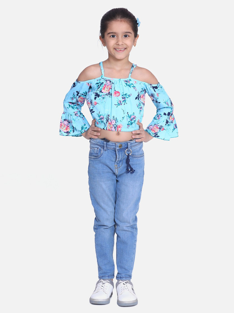 CUTIEKINS Girls Casual Polyester Crop Top Price in India - Buy CUTIEKINS  Girls Casual Polyester Crop Top online at Flipkart.com