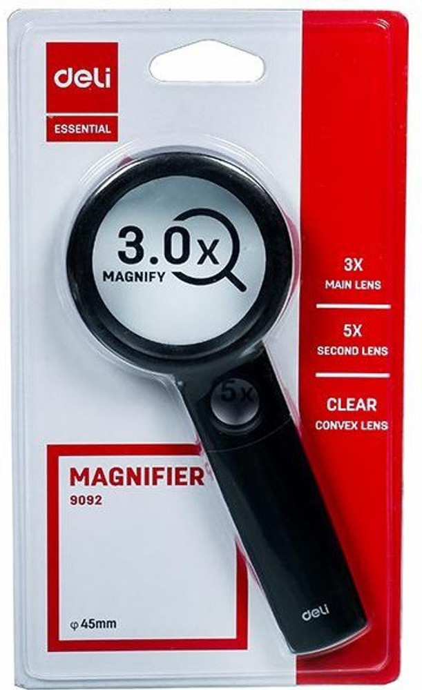 Deli Magnifier Glass 45mm 