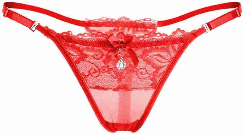 FooFaa Women Thong Red Panty - Buy FooFaa Women Thong Red Panty Online at  Best Prices in India