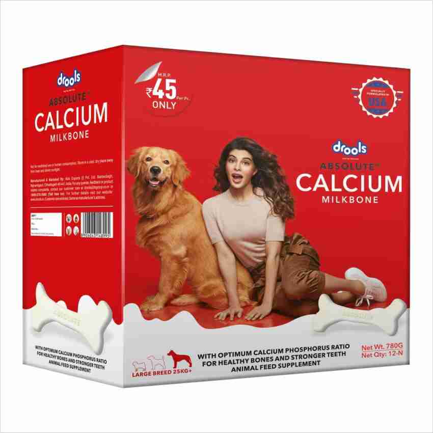 Drools Absolute Calcium Milk Bone Dog Supplement for Large Breed