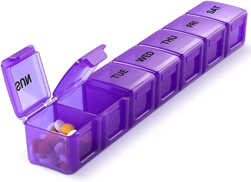 7Day Pills Box Medicine Tablet Dispenser Organizer Weekly Storage Case  AM/PM uk