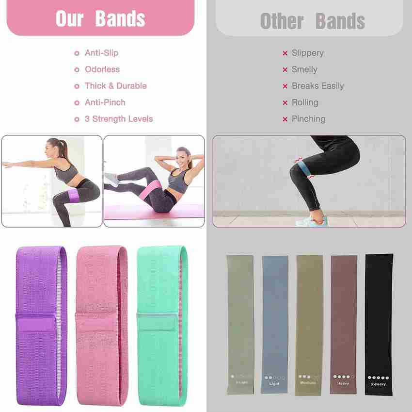 MARCRAZY Non Slip Hip Booty Bands for Squats Legs Stretching Thigh Glutes and Butt Resistance Band Buy MARCRAZY Non Slip Hip Booty Bands for Squats Legs Stretching Thigh Glutes and