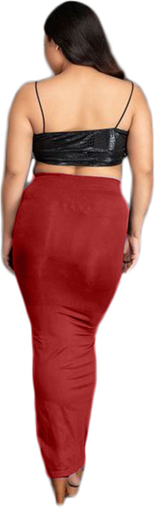 Maashu New Model Saree Shapewear Red -XL Lycra Blend Petticoat