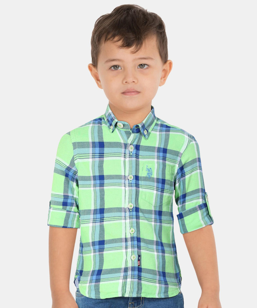 baby boy check shirt