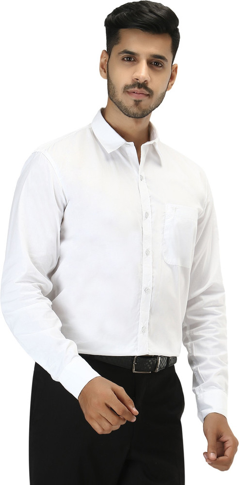 frilled white shirt