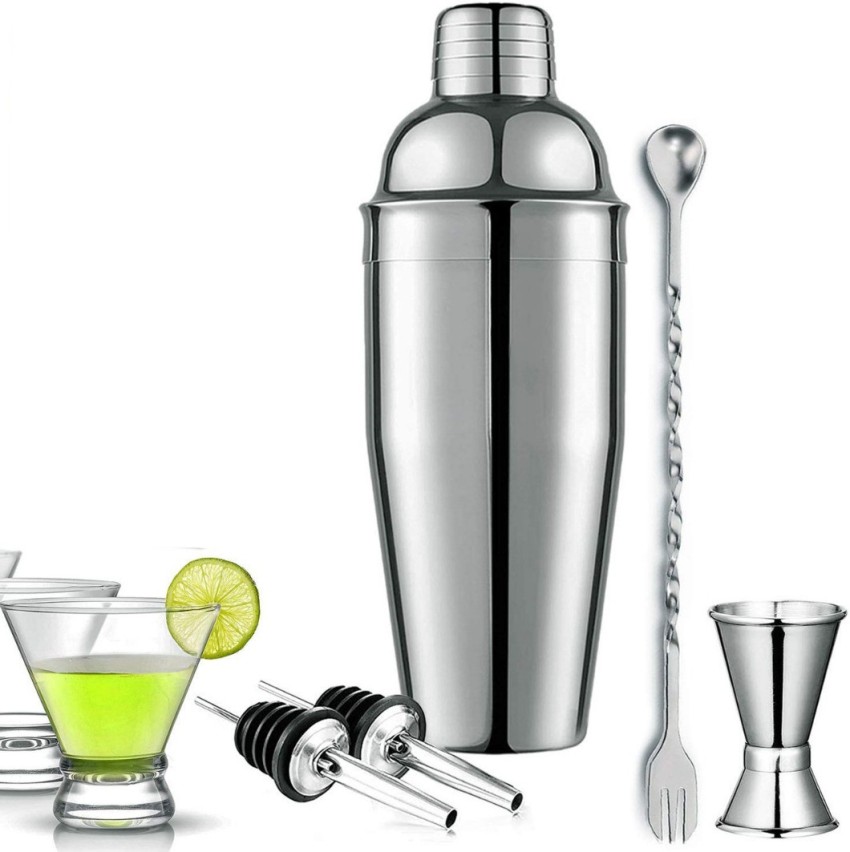 750ml Cocktail Shaker Stainless Steel Drink Shakers Rustproof Martini Mixer  Shaker