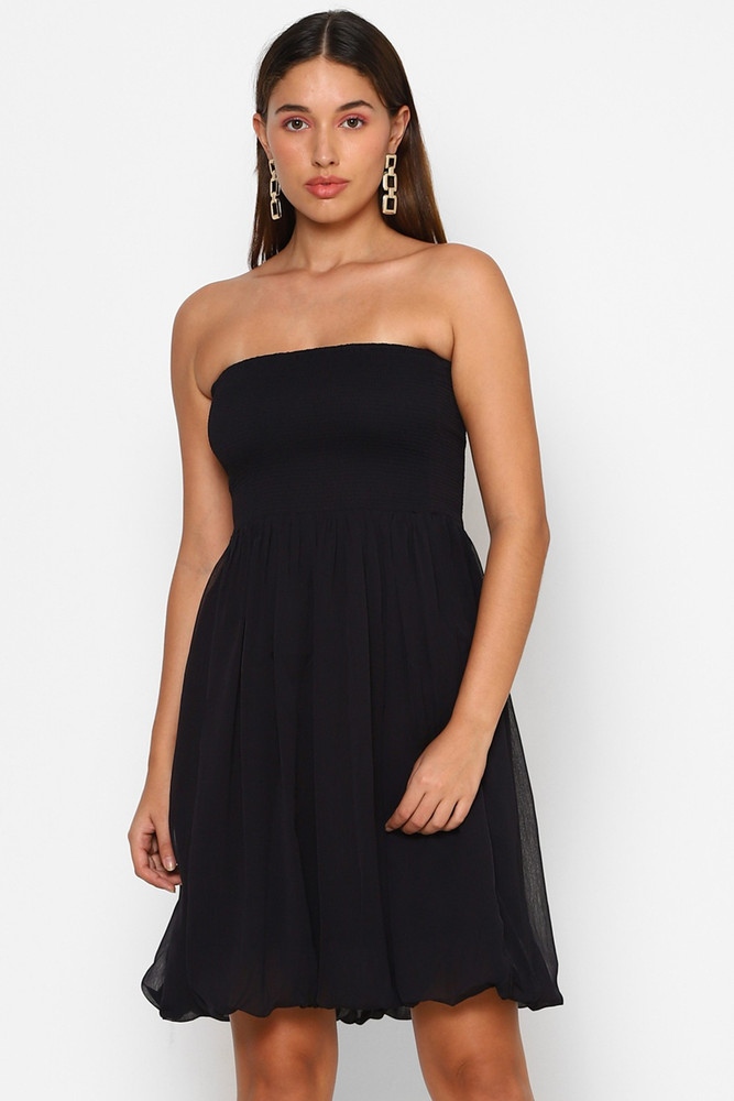 FOREVER 21 Women Tube Black Dress Buy FOREVER 21 Women Tube