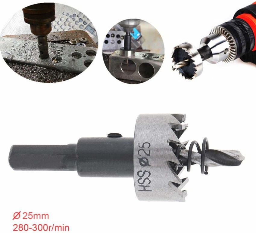 2 Pcs 25mm HSS Drill Bit Hole Saw Cutter for Metal Alloy Wood