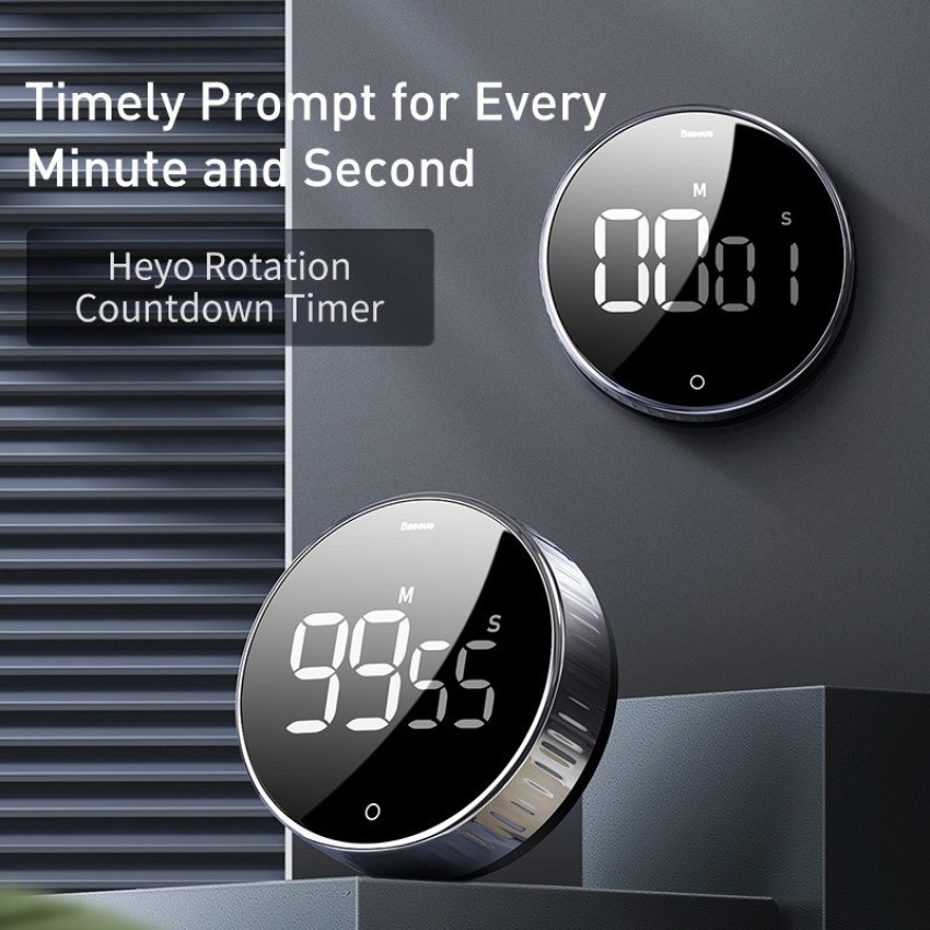 Baseus Magnetic Digital Timer Pro Kitchen Rotation Countdown
