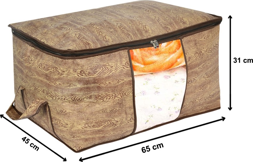 Home Non-Woven Fabric Blanket Storage Bag - Clothes Organizer for