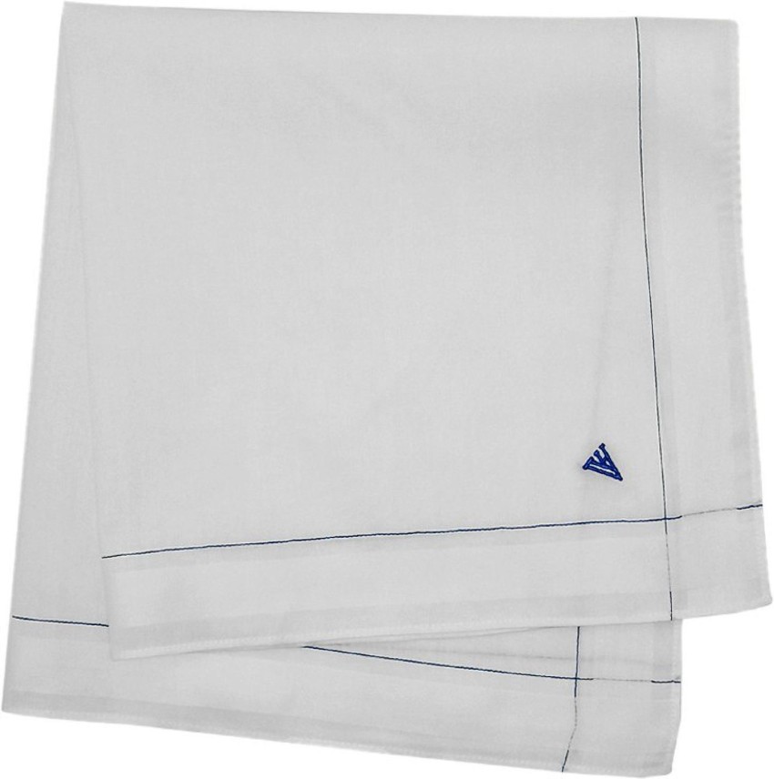 Van Heusen Men's Cotton Colour Border Handkerchief with Brand
