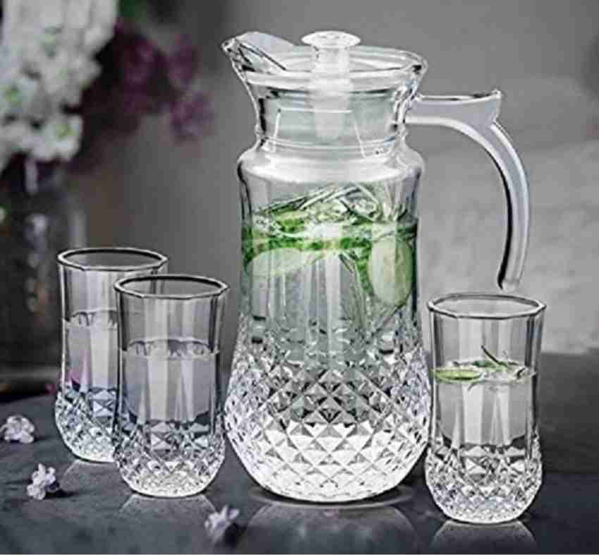 DULARIYA Premium Water and Juice glass jug set Water Glass and Jug Set 7pcs  Jug Glass Set Price in India - Buy DULARIYA Premium Water and Juice glass  jug set Water Glass