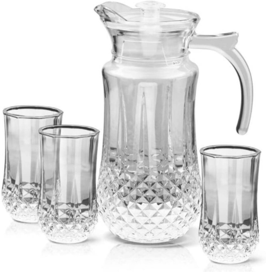 DULARIYA Premium Water and Juice glass jug set Water Glass and Jug Set 7pcs  Jug Glass Set Price in India - Buy DULARIYA Premium Water and Juice glass  jug set Water Glass