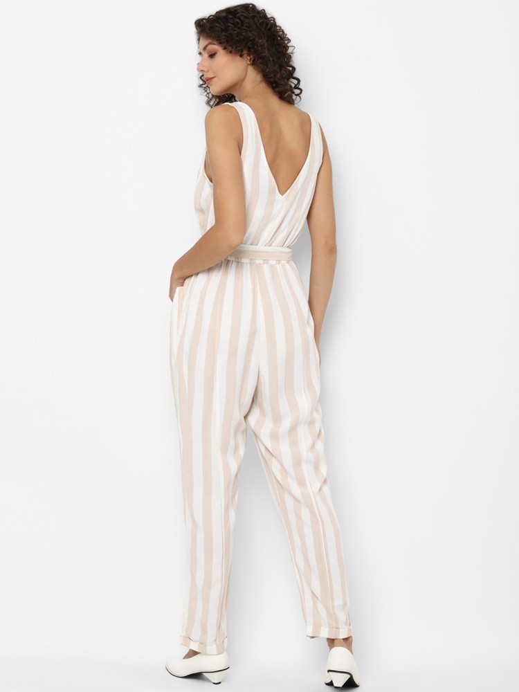 American eagle hot sale striped jumpsuit