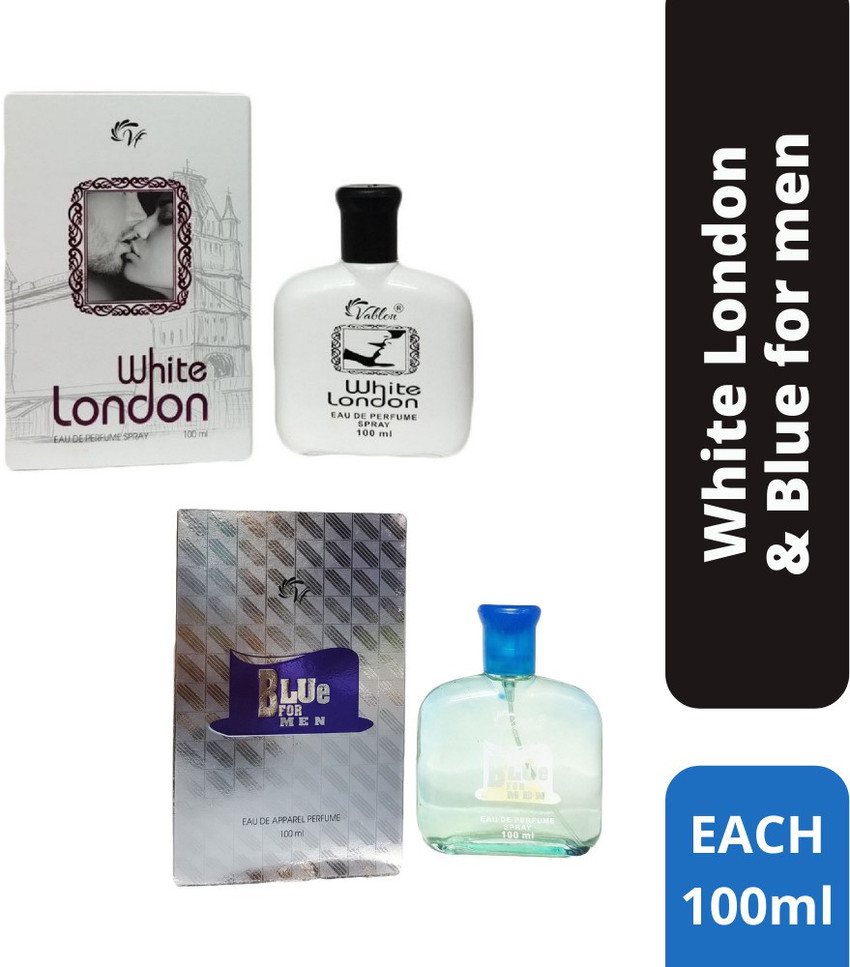 Blue and outlet white perfume bottle