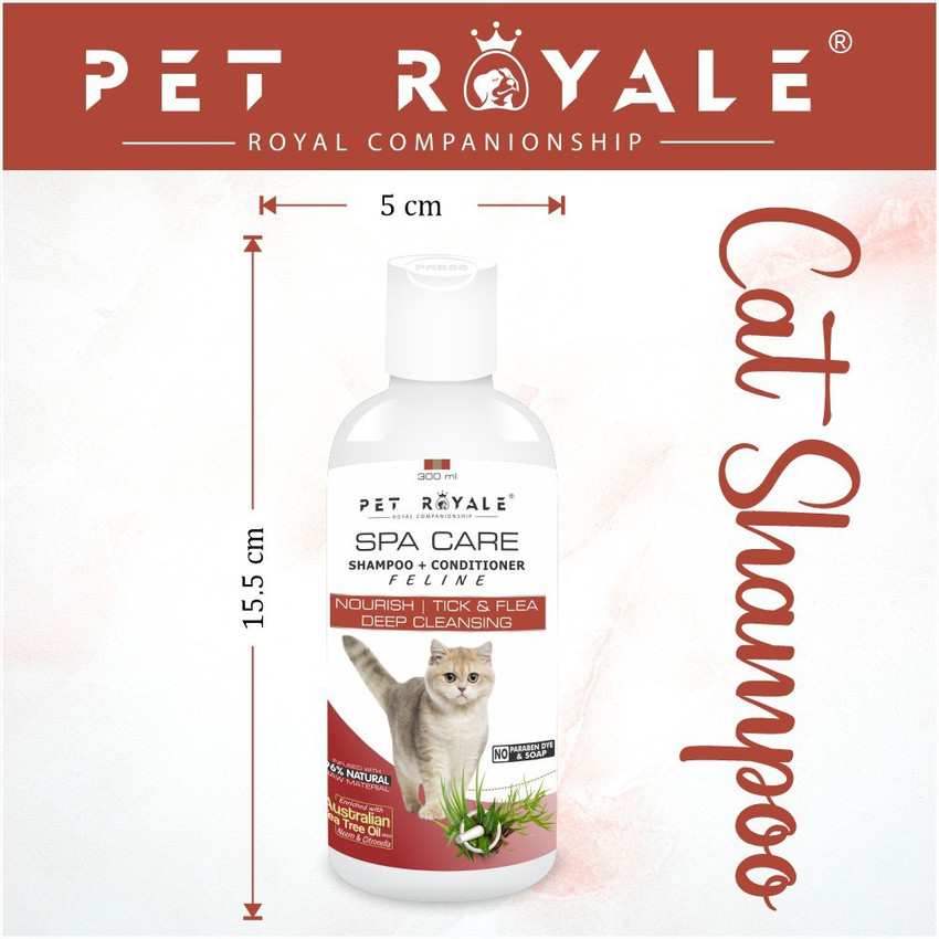 Dog flea store shampoo on cats