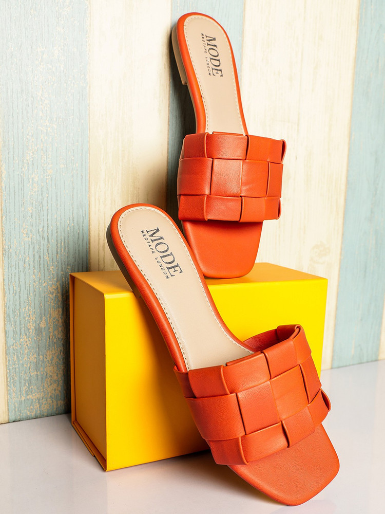 Mode By Red Tape Women Orange Flats Buy Mode By Red Tape Women