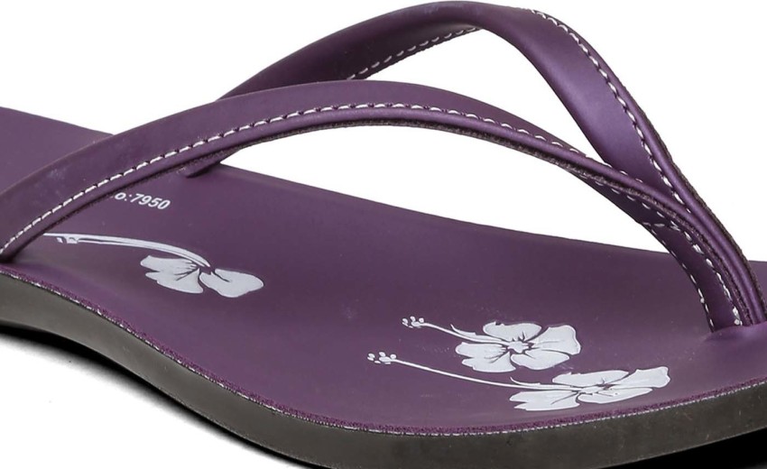 Womens purple hot sale flip flops