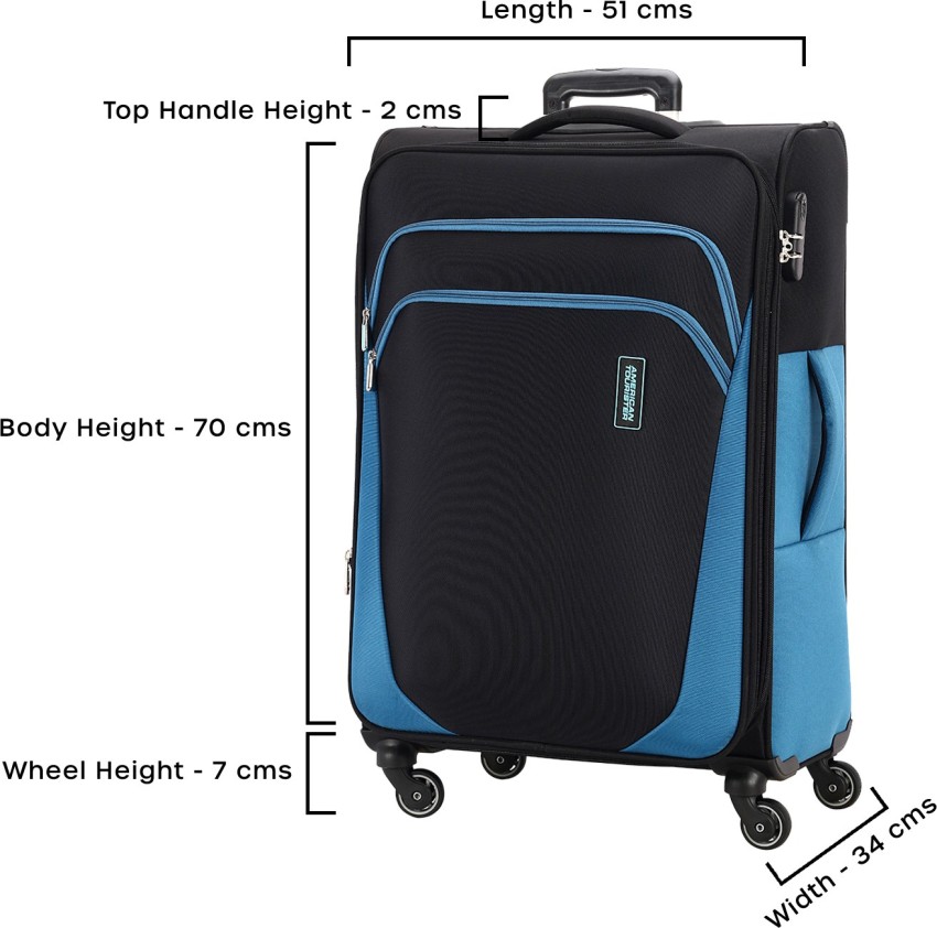 Black 10 Kg Tourister Trolley Bag, For Travelling, Size: 46.5 Cms X 31.5  Cms X 68.5 Cms at Rs 4000 in Amritsar