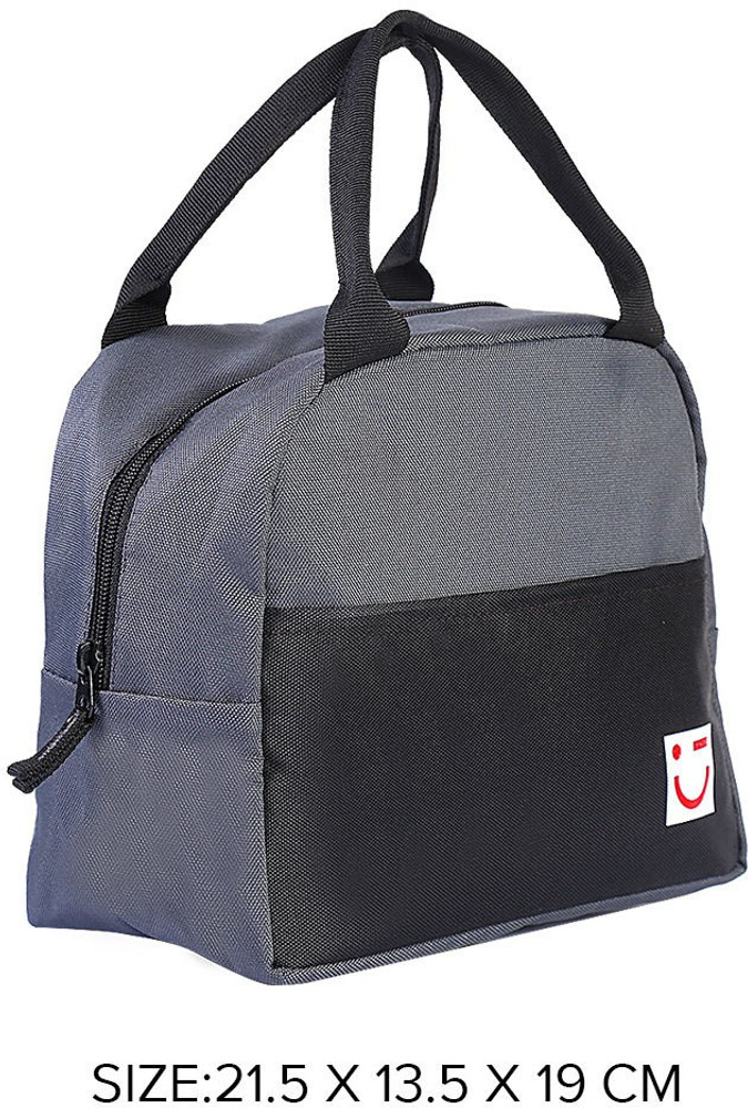 Flipkart MINISO Solid Color Lunch Bag Grey Waterproof Lunch Bag Lunch Bag