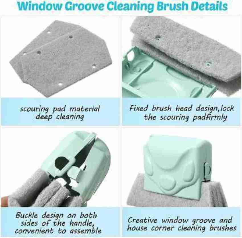 2-in-1Multipurpose Bathroom Tile Floor Gap Cleaning Brush Window Groove  Brush Convenient Corner Cleaning Tools Household