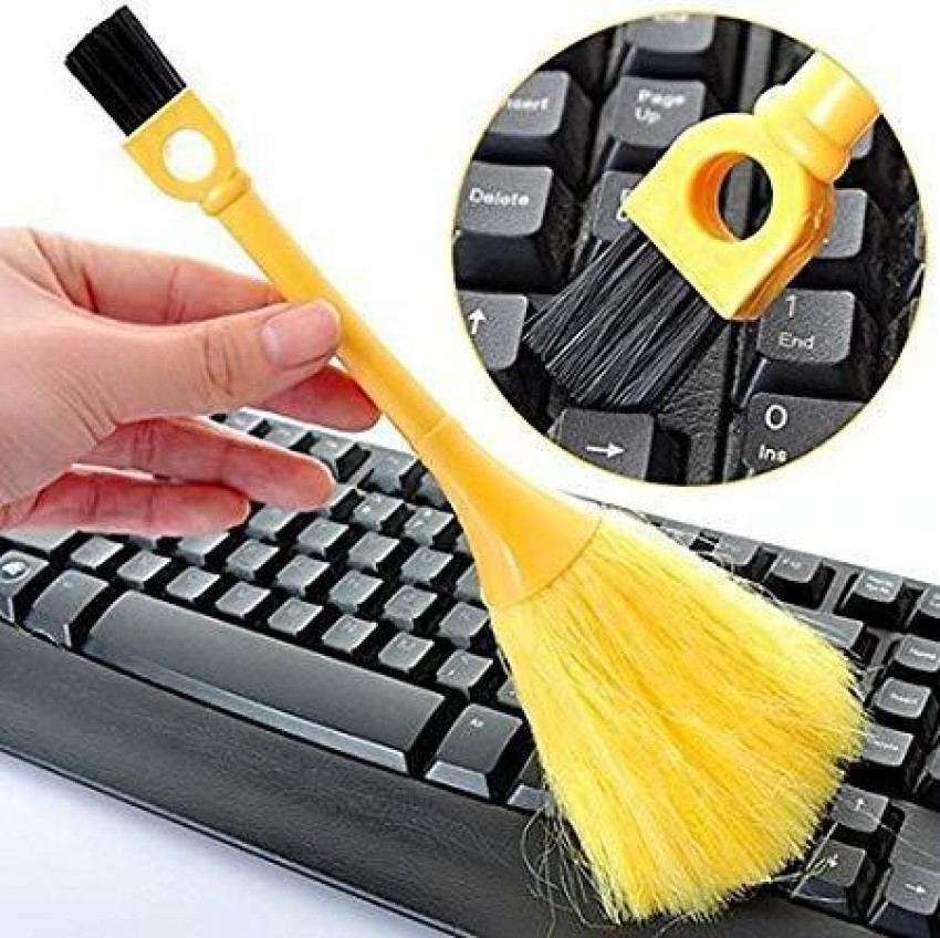 1pc Desktop Mini Broom Keyboard Cleaning Brush Small Broom Set