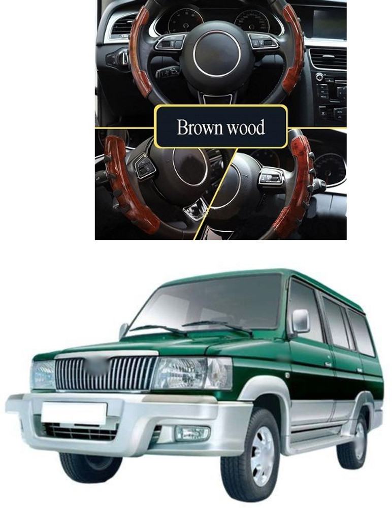 PRTEK Hand Stiched Steering Cover For Toyota Qualis Price in India