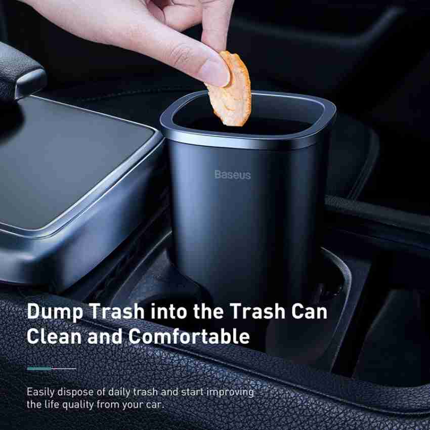 Baseus Automotive Garbage Can Mini Trash Bin Rubbish Bin Portable