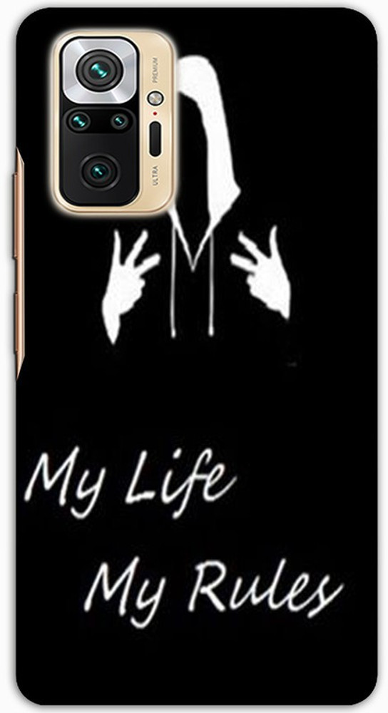 itrusto Back Cover for Mi RedMI Note 10 Pro MY LIFE MY RULES 