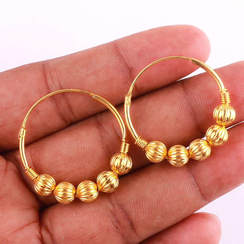 Big round hoop earrings top