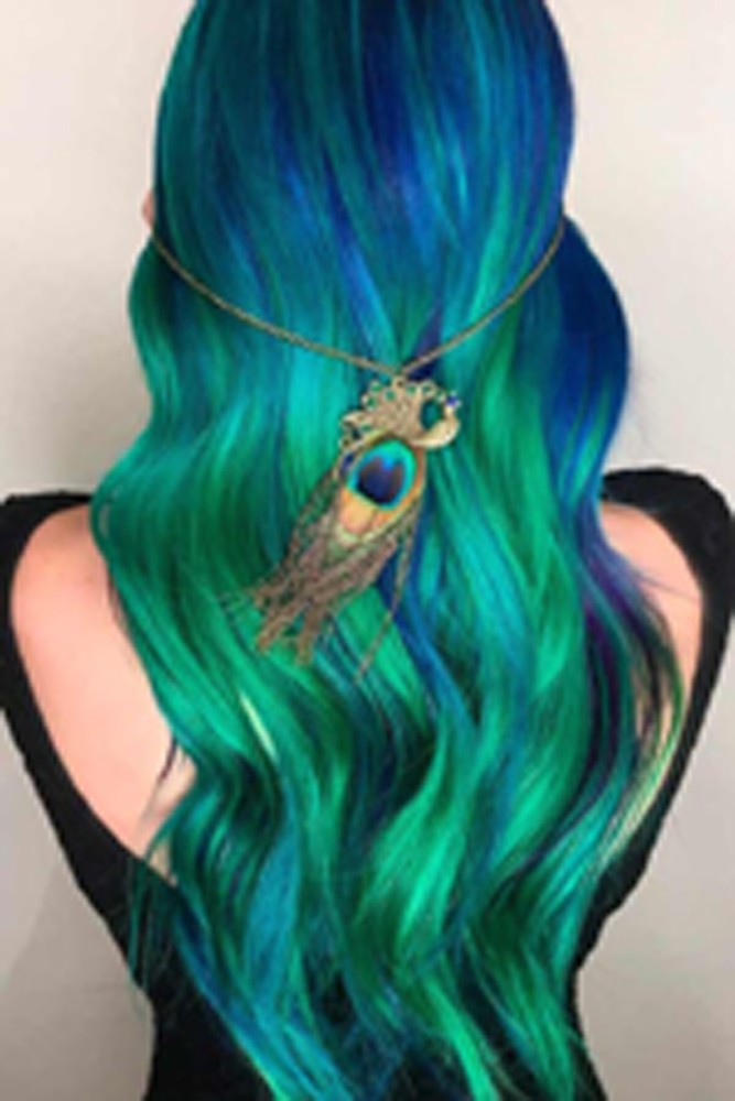 Top 81+ peacock hair color - in.eteachers
