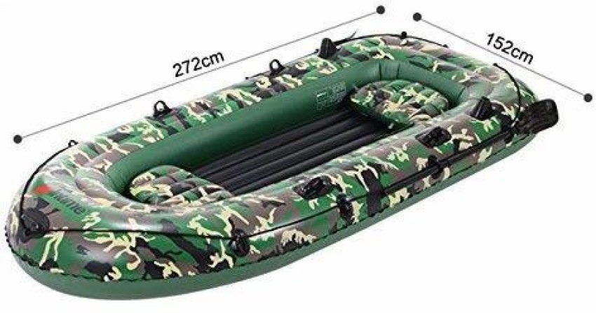 IRIS Portable Camouflage Inflatable Fishing Dinghy Air Raft Rowing